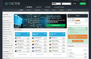 BetVictor Homescreen