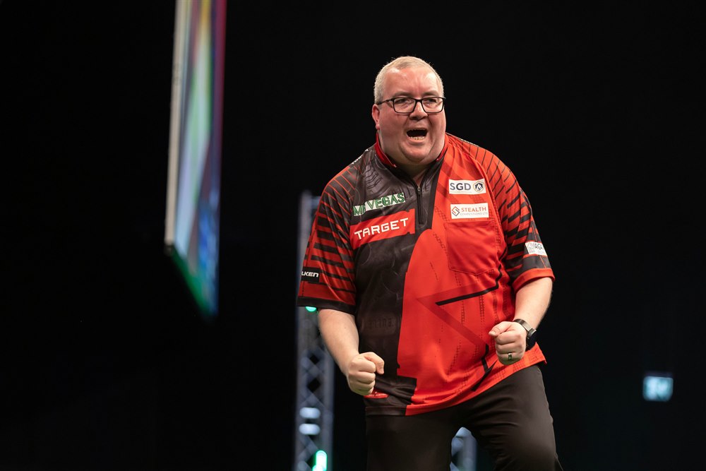 Stephen Bunting, defending champion at the 2026 Nordic Darts Masters
